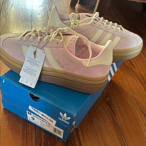 Adidas Gazelle Bold Women's Pink and Cream Sneakers